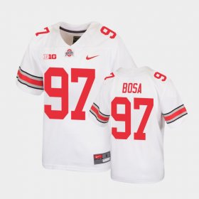 #97 Joey Bosa Replica Ohio State Buckeyes Football Youth White Jersey 610565-160