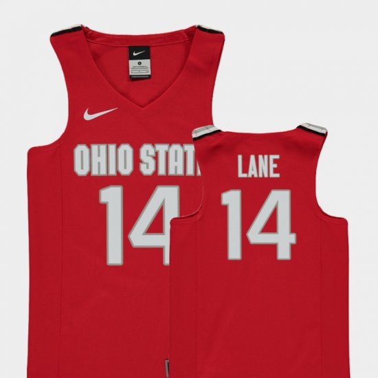 #14 Joey Lane Replica Ohio State College Basketball Youth Red Jersey 790048-860