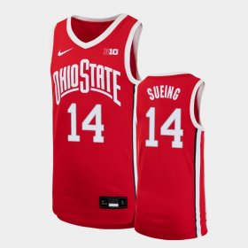 #14 Justice Sueing Replica OSU Basketball Youth Scarlet Jersey 194830-167