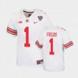 #1 Justin Fields 2021 Sugar Bowl OSU Buckeyes Replica Youth White Jersey 805414-898