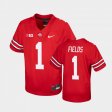 #1 Justin Fields College Football Ohio State Buckeyes Replica Youth Scarlet Jersey 573268-741