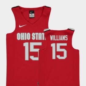#15 Kam Williams Replica Ohio State Buckeyes College Basketball Youth Red Jersey 811739-683