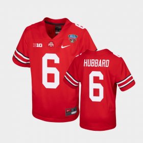 #6 Sam Hubbard 2021 Sugar Bowl Ohio State College Football Youth Scarlet Jersey 648246-793