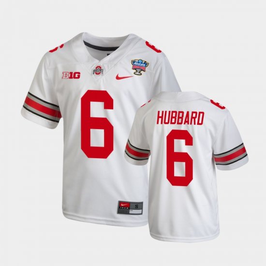 #6 Sam Hubbard 2021 Sugar Bowl Ohio State Buckeyes College Football Youth White Jersey 926394-505
