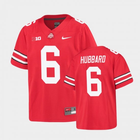 #6 Sam Hubbard Alumni Football Game Ohio State Buckeyes Youth Scarlet Jersey 928063-951