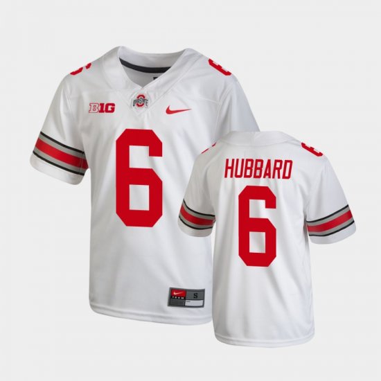 #6 Sam Hubbard Replica Ohio State College Football Youth White Jersey 764582-349