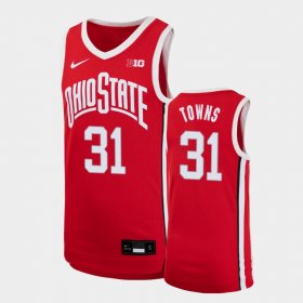 #31 Seth Towns Replica OSU Basketball Youth Scarlet Jersey 500342-704
