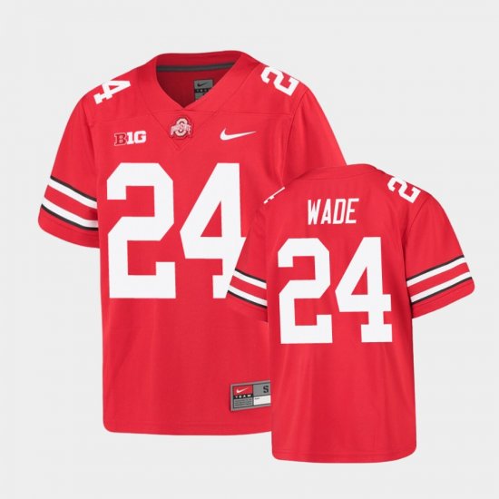 #24 Shaun Wade Alumni Football Game OSU Buckeyes Youth Scarlet Jersey 619544-810