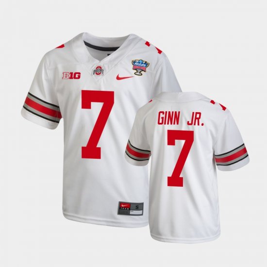 #7 Ted Ginn Jr. 2021 Sugar Bowl OSU Buckeyes College Football Youth White Jersey 463111-793