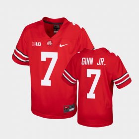 #7 Ted Ginn Jr. College Football OSU Buckeyes Replica Youth Scarlet Jersey 997237-239