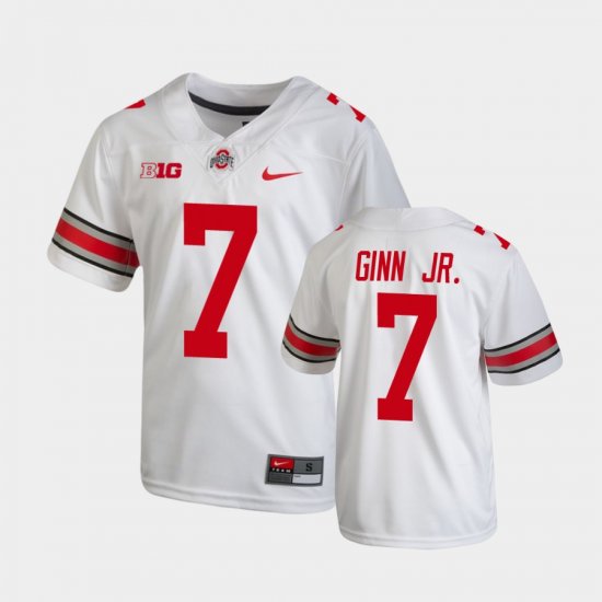 #7 Ted Ginn Jr. Replica OSU College Football Youth White Jersey 484731-222