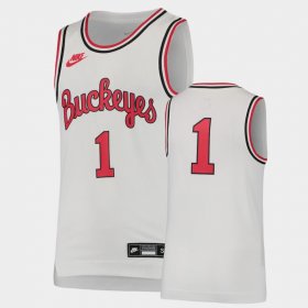 #1 Replica Ohio State Throwback Youth White Jersey 336734-143 #1 Replica Ohio State Throwback Youth White Jersey 336734-143