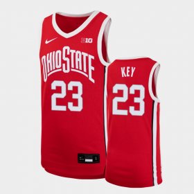 #23 Zed Key Replica Ohio State Basketball Youth Scarlet Jersey 446027-663