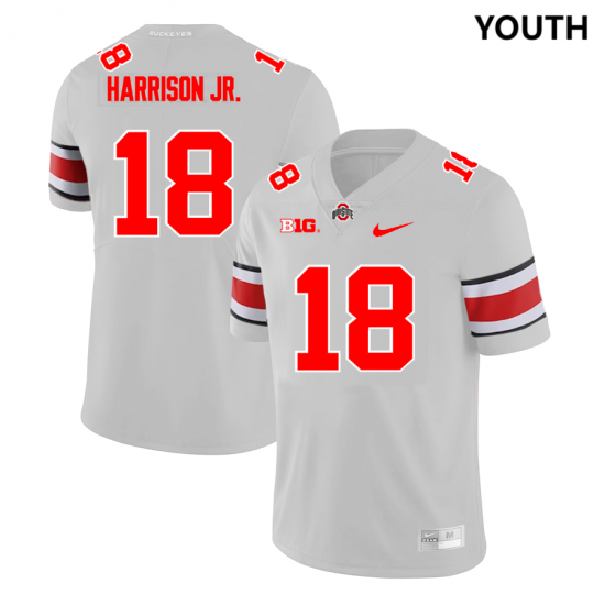 #18 Marvin Harrison Jr. 2023 Alternate Ohio State Youth Gary Jersey 177905-869