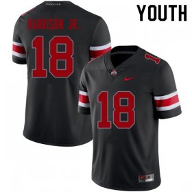 #18 Marvin Harrison Jr. Ohio State Football Youth Blackout Jersey 434367-194 #18 Marvin Harrison Jr. Ohio State Football Youth Blackout Jersey 434367-194